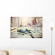 Running shoes and bottle of water Wall Mural