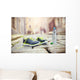 Running shoes and bottle of water Wall Mural