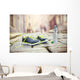 Running shoes and bottle of water Wall Mural