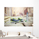 Running shoes and bottle of water Wall Mural