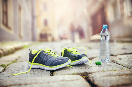 Running Shoes And Bottle Of Water Wall Decal