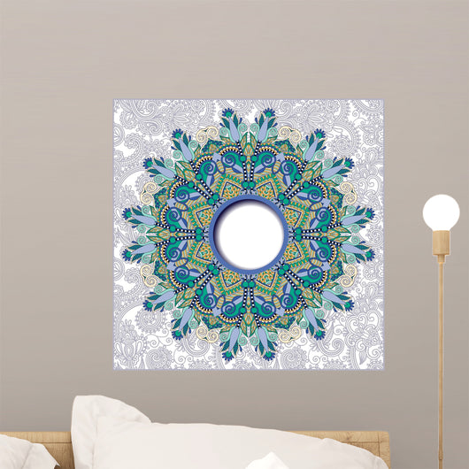 Floral round Pattern Ukrainian Wall Decal