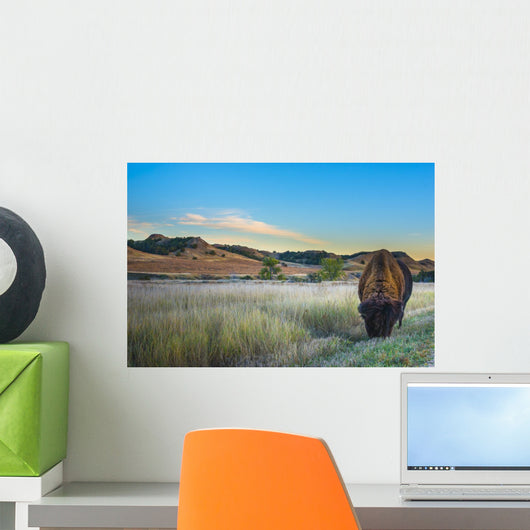 Badlands Bison Wall Mural