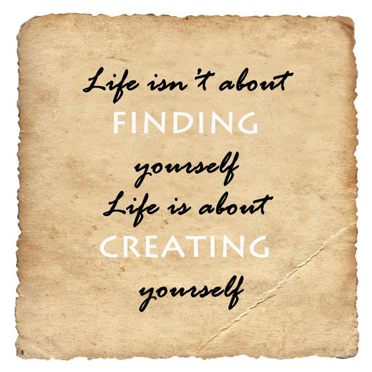 Inspirational motivating quote on old paper background Wall Decal