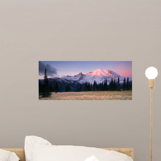 Smokey Sunrise Mt Rainier