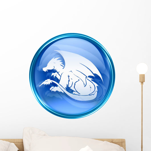Dragon Zodiac Icon Blue