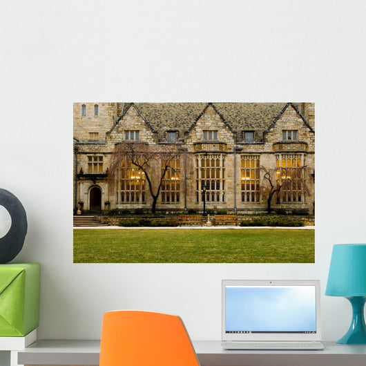 Yale University campus at evening, New Haven, Connecticut Wall Mural