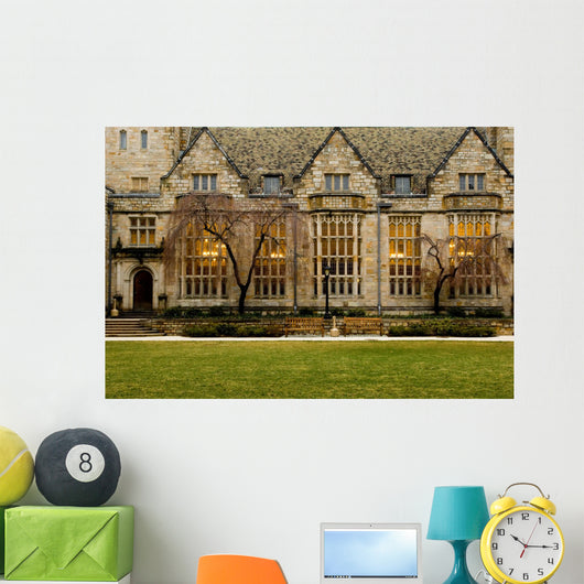 Yale University campus at evening, New Haven, Connecticut Wall Mural