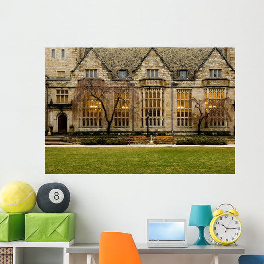 Yale University campus at evening, New Haven, Connecticut Wall Mural