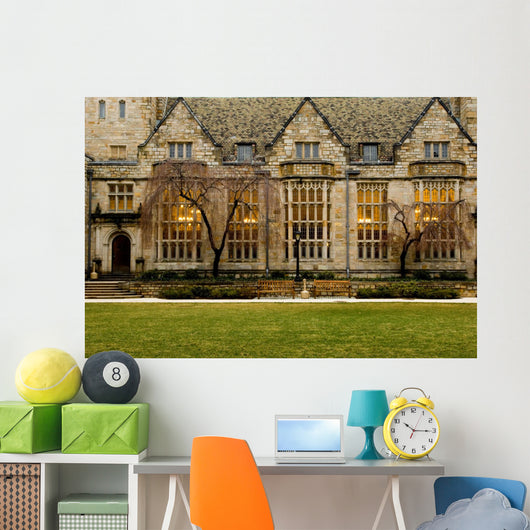 Yale University campus at evening, New Haven, Connecticut Wall Mural