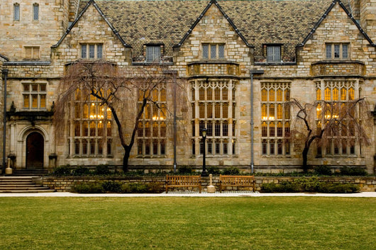 Yale University campus at evening, New Haven, Connecticut Wall Mural