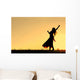Woman Dancing Silhouette Wall Mural