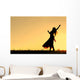 Woman Dancing Silhouette Wall Mural