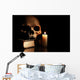 Skull On Book Wall Mural