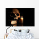 Skull On Book Wall Mural