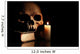 Skull On Book Wall Mural