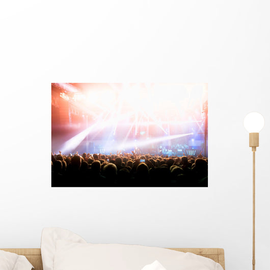 Concert Crowd Wall Mural