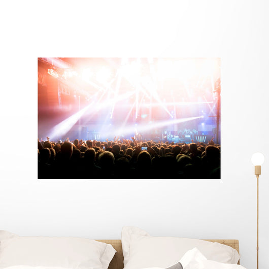 Concert Crowd Wall Mural