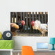 Roosters Wall Mural