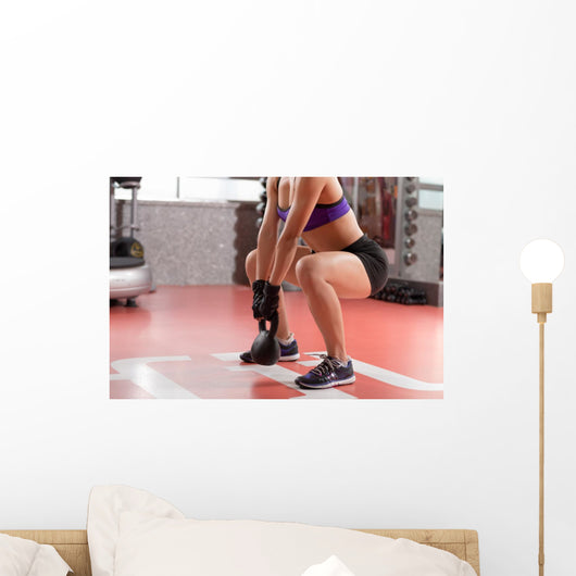 Kettlebell Weight Exercise Wall Decal