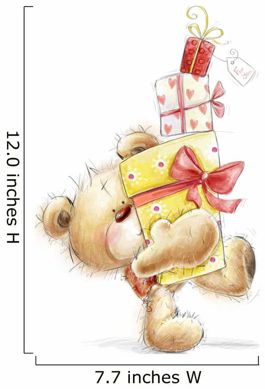 Birthday Teddy Bear Wall Decal