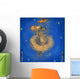Cute cow with umbrella Wall Mural