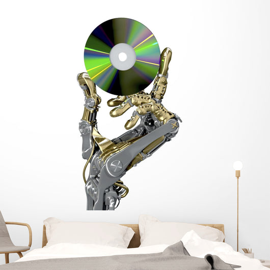 Data-Loving Robot Hand Wall Decal