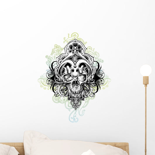 Warrior skull Wall Decal