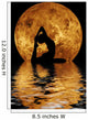 woman doing yoga on water background Wall Mural