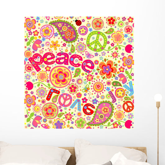 Hippie wallpaper Wall Mural