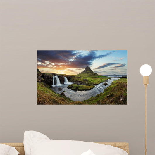 Iceland Landscape with Volcano
