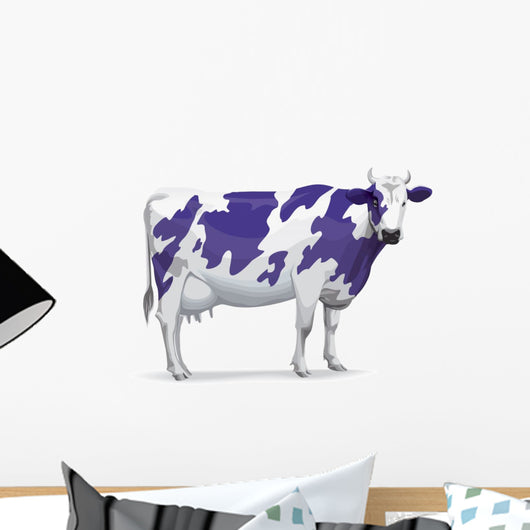Purple Cow Wall Decal