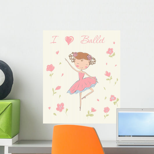 Ballerina with Flowers