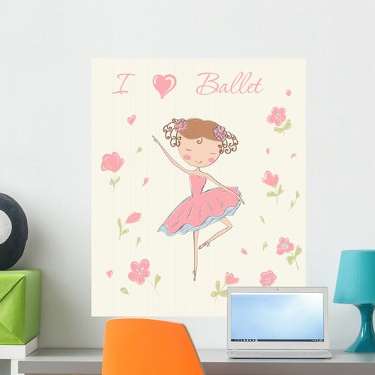Ballerina with Flowers