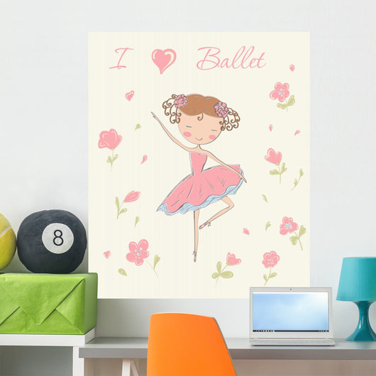 Ballerina with Flowers