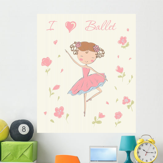 Ballerina with Flowers
