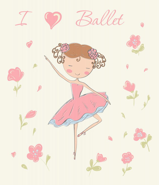 Ballerina with Flowers