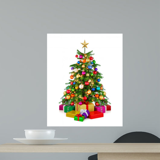 Bunter Christbaum Mit Geschenken