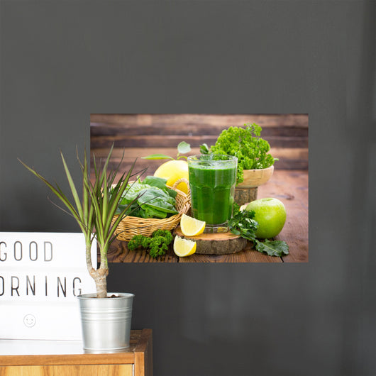 Fresh Green Smoothie Glass