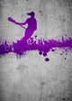 Grunge Lacrosse Background Wall Mural
