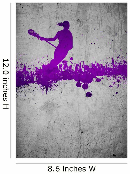 Grunge Lacrosse Background Wall Mural