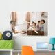 Boys in the image of sailors playing in her room Wall Mural
