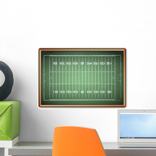 blackboard football Wall Mural