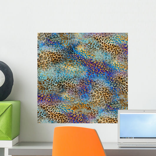 texture of print fabric stripes leopard Wall Mural