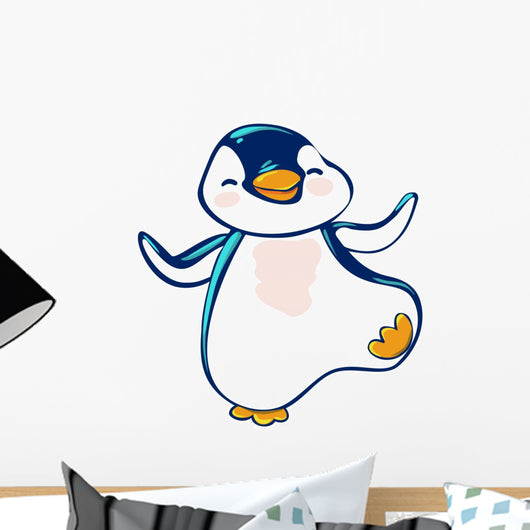 Dancey Dance penguin Wall Decal