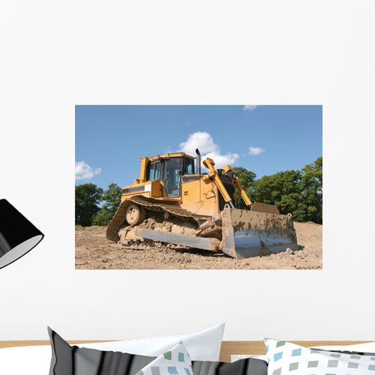 Bulldozer Wall Mural
