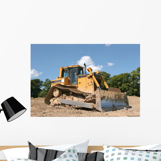 Bulldozer Wall Mural