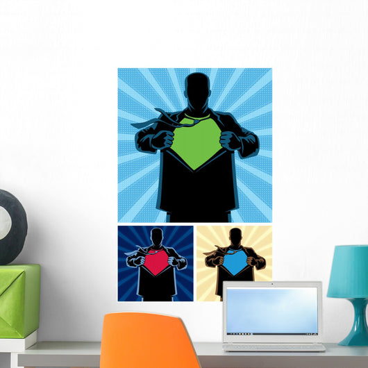 Superhero Under Cover 2 Wall Mural