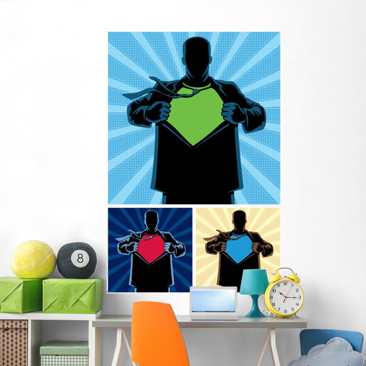 Superhero Under Cover 2 Wall Mural