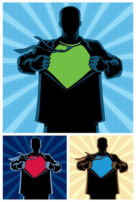Superhero Under Cover 2 Wall Mural